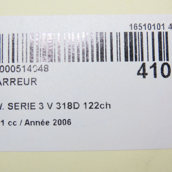 Démarreur occasion B.M.W. SERIE 3 V Phase 1 03-2005->09-2008 318D 122ch 12417798035 6
