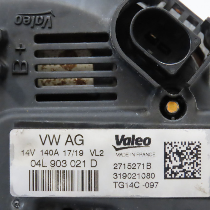 Alternateur occasion SEAT ATECA Phase 1 06-2016->... 4L903021H 6