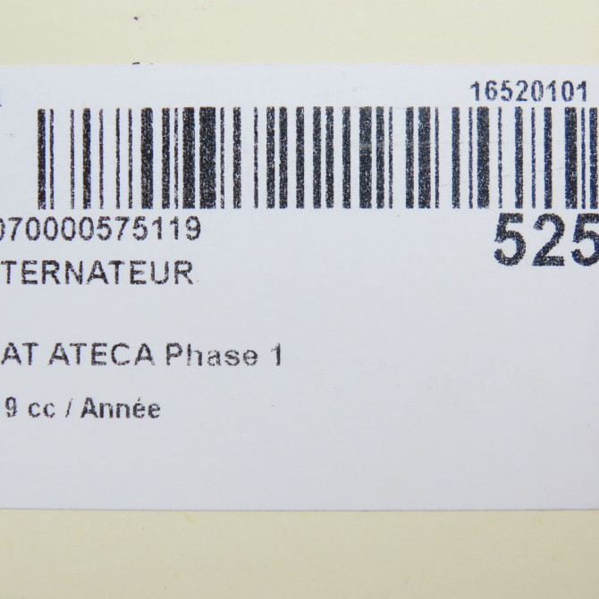 Alternateur occasion SEAT ATECA Phase 1 06-2016->... 4L903021H 8