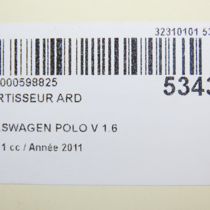 Amortisseur arrière droit occasion VOLKSWAGEN POLO V POLO V Phase 1 2009-09-01->2014-05-31 1.6 TDI 90 6R0513025 5