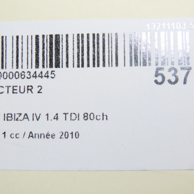 occasion SEAT IBIZA IV Phase 1 05-2008->01-2012 1.4 TDI 80ch 38130080X 4