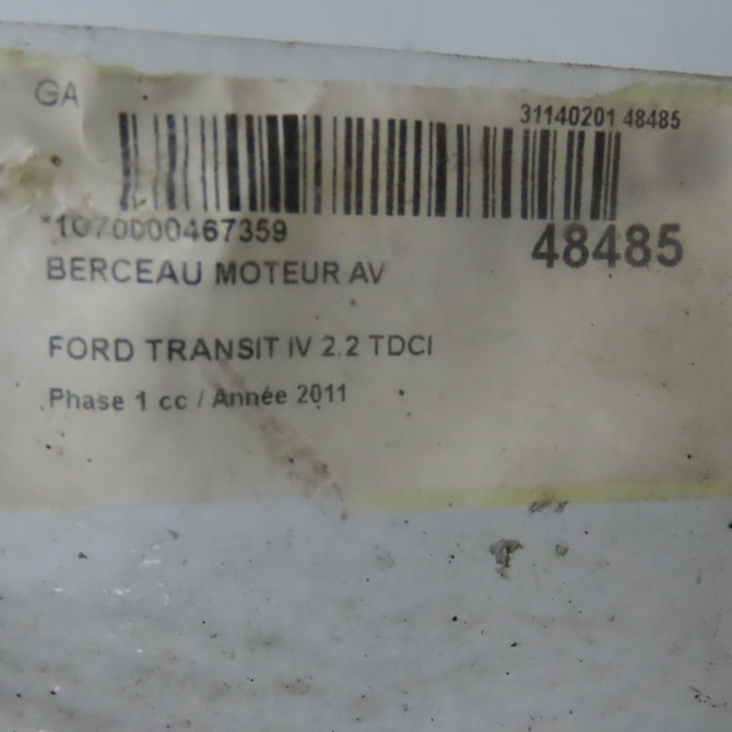 Berceau moteur avant occasion FORD TRANSIT IV Phase 1 09-2006->... 2.2 TDCI 110ch 1761689 5