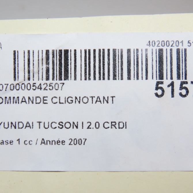 Commande clignotant occasion HYUNDAI TUCSON I Phase 1 09-2004->10-2010 2.0 CRDI 140ch 2WD 934102E055 5