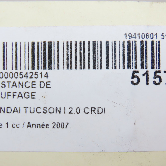 Resistance de chauffage occasion HYUNDAI TUCSON I Phase 1 09-2004->10-2010 2.0 CRDI 140ch 2WD 5
