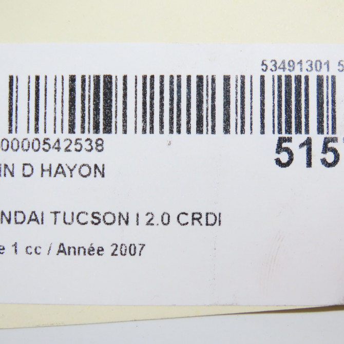 Verin droit hayon occasion HYUNDAI TUCSON I Phase 1 09-2004->10-2010 2.0 CRDI 140ch 2WD 817712E000 4
