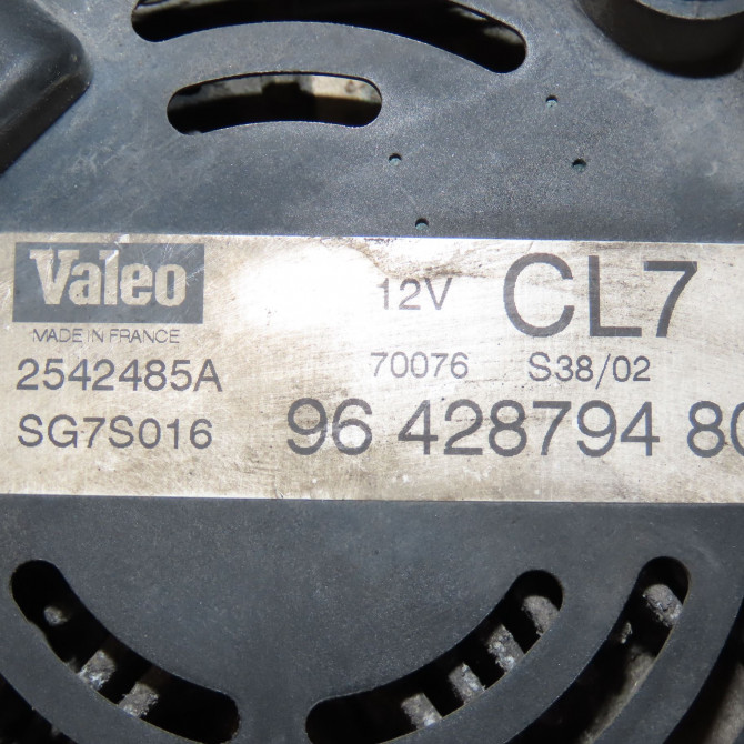 Alternateur occasion CITROEN C3 I Phase 1 04-2002->10-2005 1.4i 57056C 7