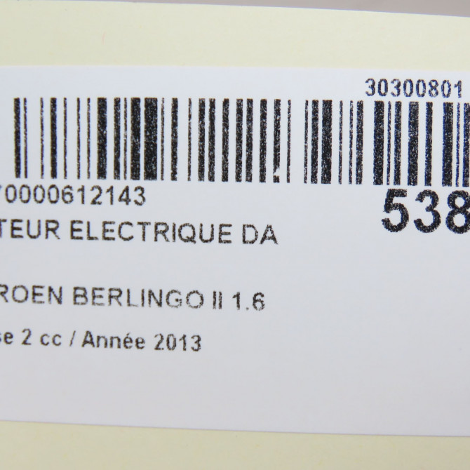Moteur electrique de direction assistée occasion CITROEN BERLINGO II Phase 2 02-2012->09-2015 1.6 HDI 90ch 1629090080 8