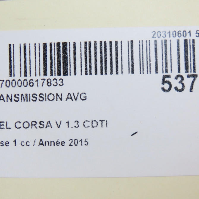 Transmission avant gauche occasion  13486866 8