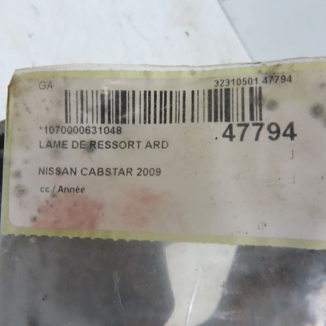 Lame de ressort ard occasion NISSAN CABSTAR 5
