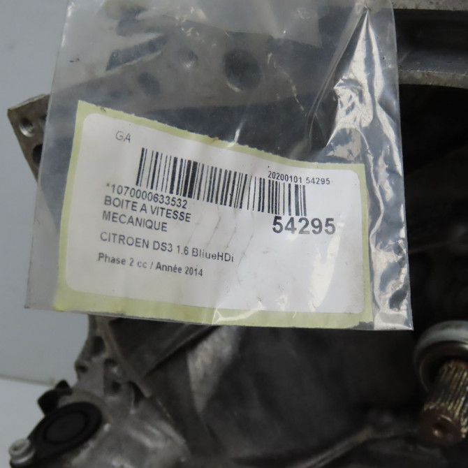 Boîte à vitesse mecanique occasion CITROEN DS3 Phase 1 11-2009->03-2014 1.6 VTi 120ch 2222TS 7