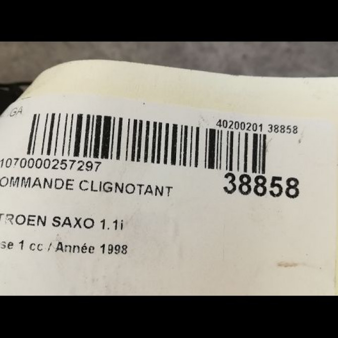 Commande clignotant occasion CITROEN SAXO Phase 1 03-1996->09-1999 1.1i 625361 3