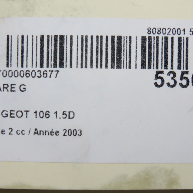 Phare gauche occasion PEUGEOT 106 Phase 2 04-1996->09-2003 1.5D 6204P4 4