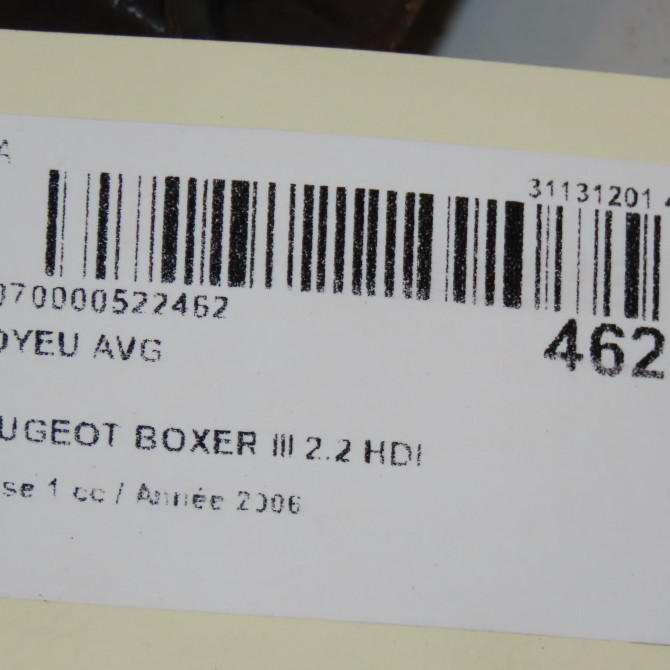 Moyeu avg occasion PEUGEOT BOXER III Phase 1 06-2006->... 2.2 HDI 100ch 3307A5 7