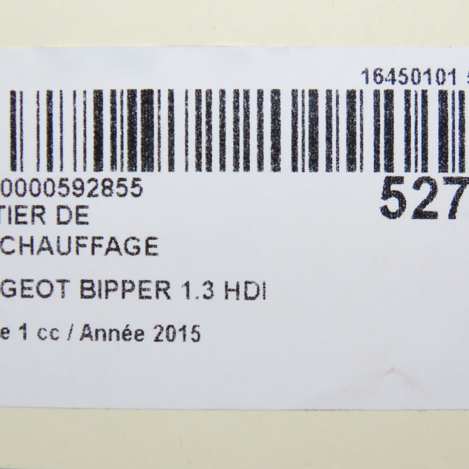 Boitier de préchauffage occasion PEUGEOT BIPPER Phase 1 03-2008->... 1.3 HDI 75ch 1679598580 5