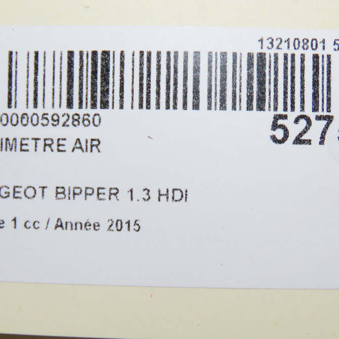 Debimetre air occasion PEUGEOT BIPPER Phase 1 03-2008->... 1.3 HDI 75ch 163675 7