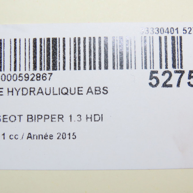 Unité hydraulique ABS occasion PEUGEOT BIPPER Phase 1 03-2008->... 1.3 HDI 75ch 1687995480 5