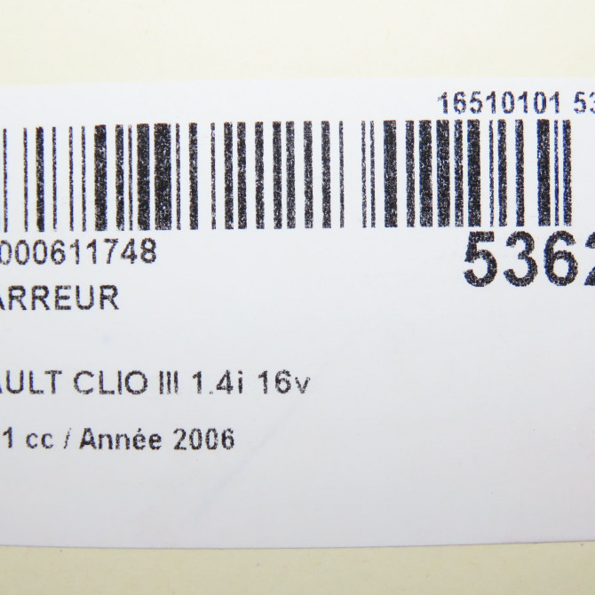 Démarreur occasion RENAULT CLIO III Phase 1 09-2005->03-2009 1.4i 16v 100ch 8200584837 7