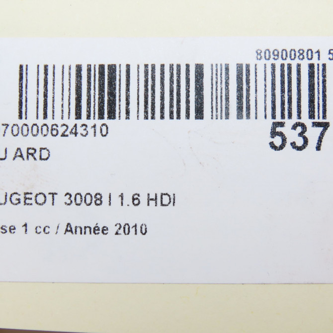 Feu arrière droit occasion PEUGEOT 3008 I Phase 1 04-2009->12-2013 1.6 HDI 110ch 6