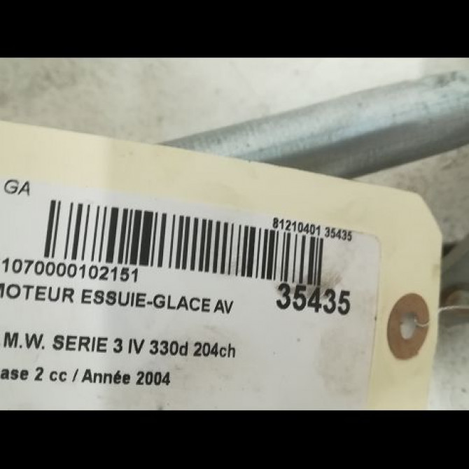 Moteur essuie-glace avant occasion B.M.W. SERIE 3 IV Phase 2 09-2001->03-2005 330d 204ch 61617071693 3