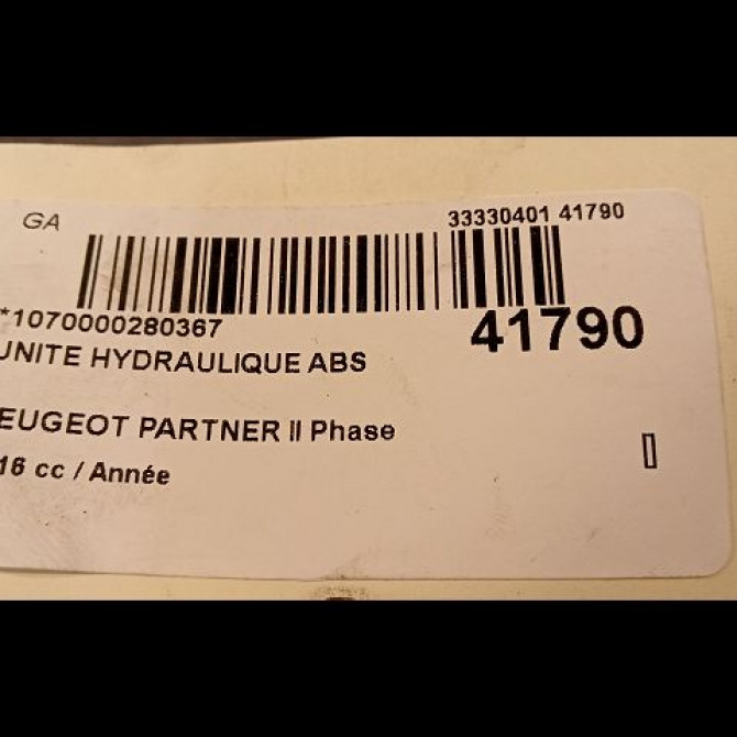 Unité hydraulique ABS occasion PEUGEOT PARTNER II Phase 3 04-2015->... 1629432180 4