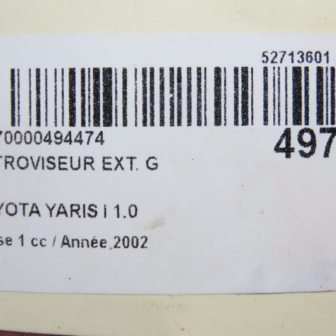 Retroviseur exterieur gauche occasion TOYOTA YARIS I Phase 1 04-1999->03-2003 1.0 879400D030 6