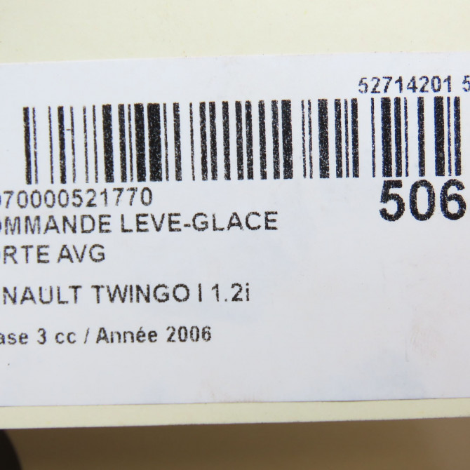 Commande lève-glace porte avant gauche occasion RENAULT TWINGO I Phase 3 08-2000->06-2007 1.2i 8200189832 5