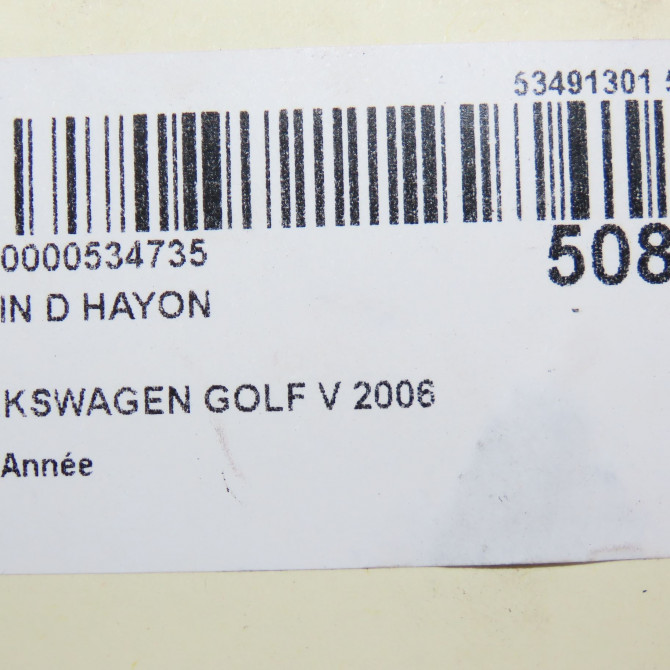 Verin droit hayon occasion VOLKSWAGEN GOLF V 5M0827550A 3