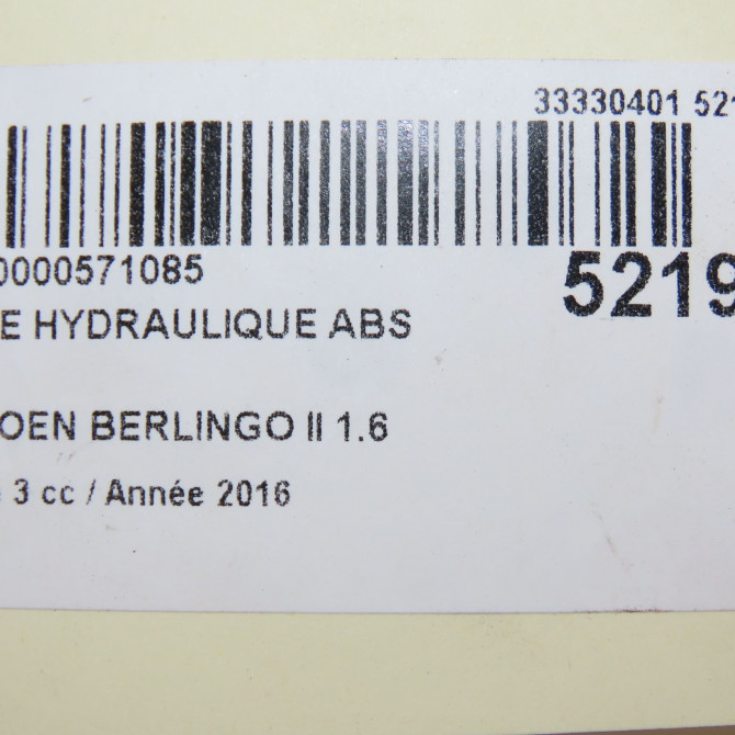Unité hydraulique ABS occasion CITROEN BERLINGO II Phase 3 04-2015->... 1.6 BlueHDI 100ch 1629432180 6