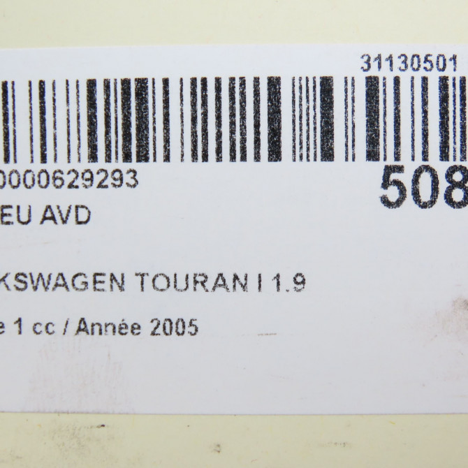 Moyeu avd occasion VOLKSWAGEN TOURAN I Phase 1 03-2003->12-2006 1.9 TDI 105ch 6