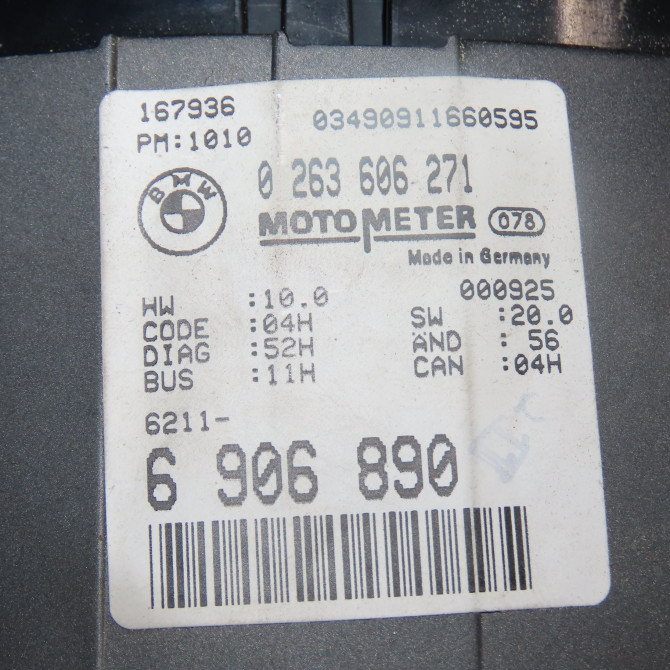 Compteur occasion B.M.W. SERIE 3 IV Phase 1 04-1995->04-1999 330D 183ch 62116985661 5