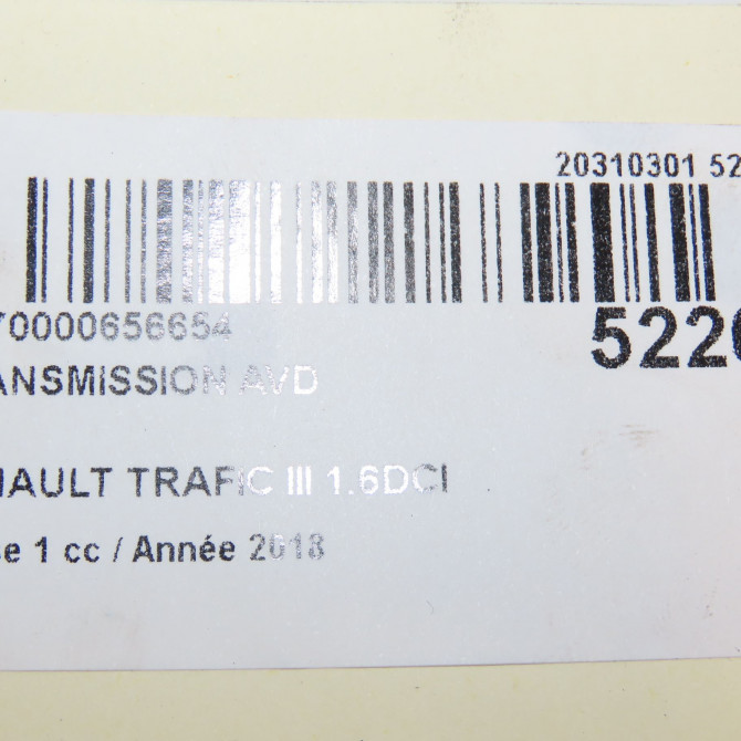 Transmission avant droite occasion  391005010R 6