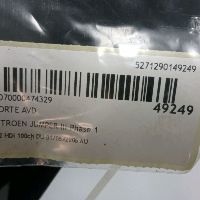Porte avant droite occasion CITROEN JUMPER III Phase 1 06-2006->... 2.2 HDi 100ch 1682477280 3