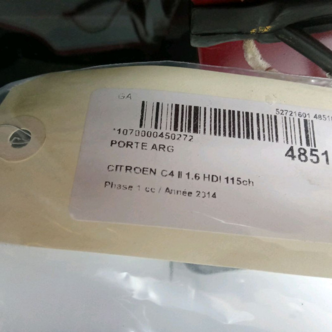 Porte arrière gauche occasion CITROEN C4 II Phase 1 10-2010->01-2015 1.6 HDI 115ch 9006R9 2