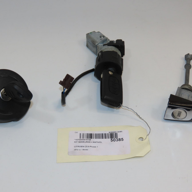 Kit serrures + antivol occasion CITROEN C5 II Phase 1 04-2008->... 4162NS 1