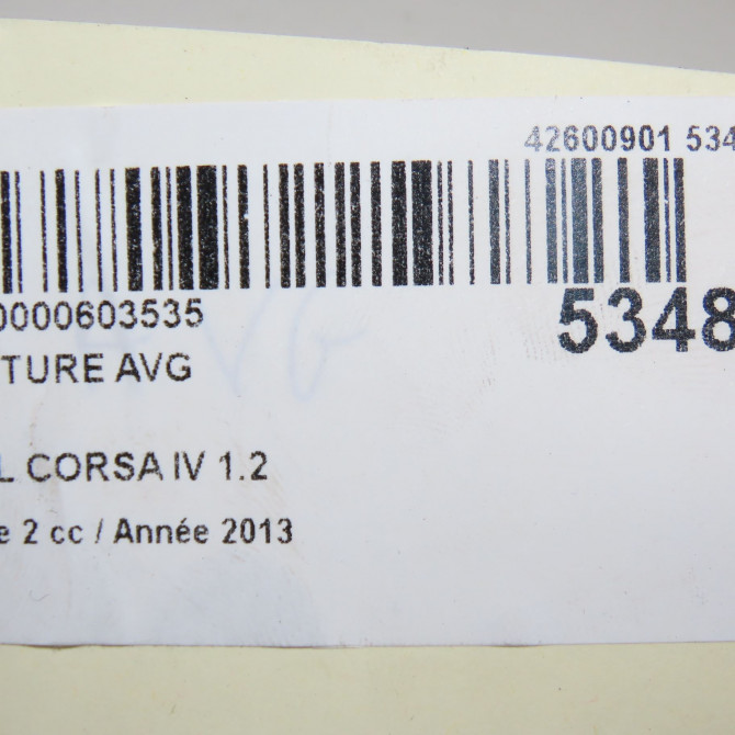 Ceinture avant gauche occasion OPEL CORSA IV Phase 2 01-2011->03-2015 1.2 TWINPORT 85ch 13290236 8