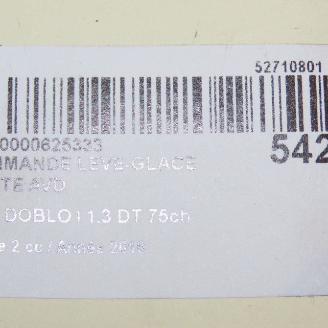 Commande lève-glace porte avant droite occasion FIAT DOBLO I Phase 2 01-2006->12-2009 1.3 DT 75ch 735417034 5