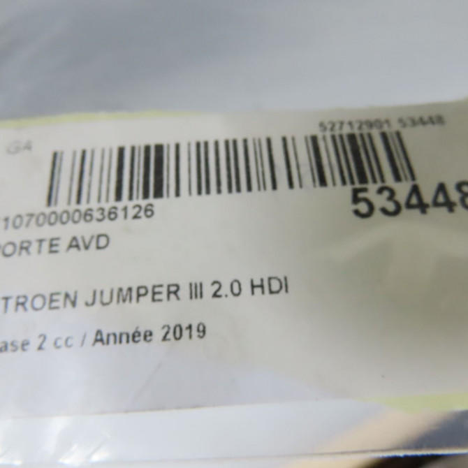 Porte avant droite occasion CITROEN JUMPER III Phase 2 06-2014->... 2.0 HDI 130ch 1682477280 6