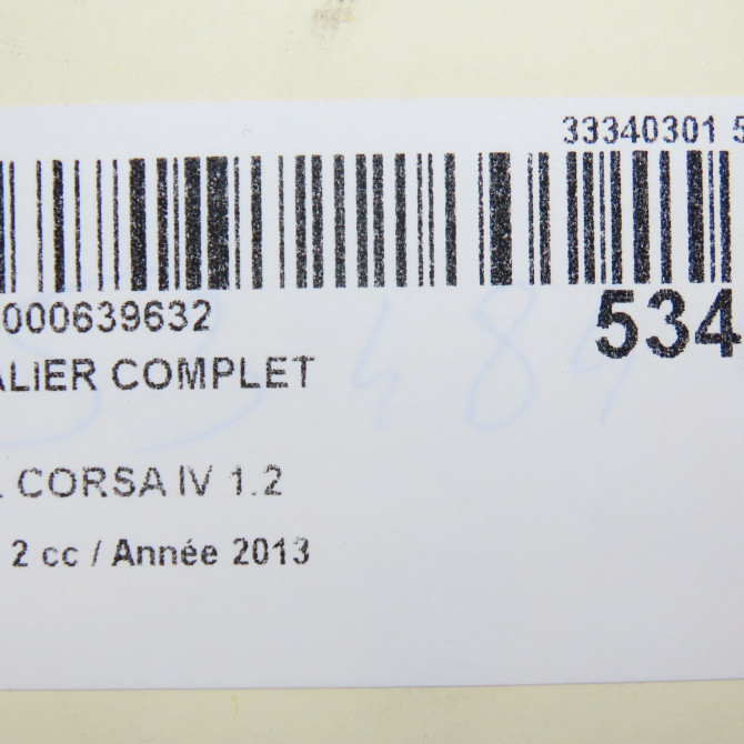 Pedalier complet occasion OPEL CORSA IV Phase 2 01-2011->03-2015 1.2 TWINPORT 85ch 55703354 7