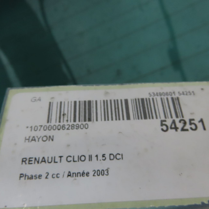 Hayon occasion RENAULT CLIO II Phase 2 06-2001->07-2006 1.5 DCI 80ch 7751473239 4