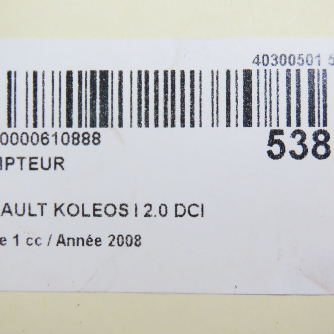 Compteur occasion RENAULT KOLEOS I Phase 1 06-2008->12-2011 2.0 DCI 150ch 7