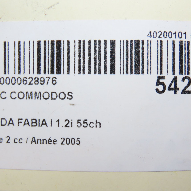 Bloc commodos occasion SKODA FABIA I Phase 2 09-2004->05-2007 1.2i 55ch 8