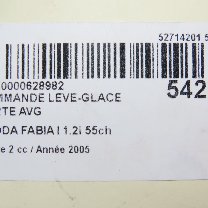 Commande lève-glace porte avant gauche occasion SKODA FABIA I Phase 2 09-2004->05-2007 1.2i 55ch 1J3959857A 6