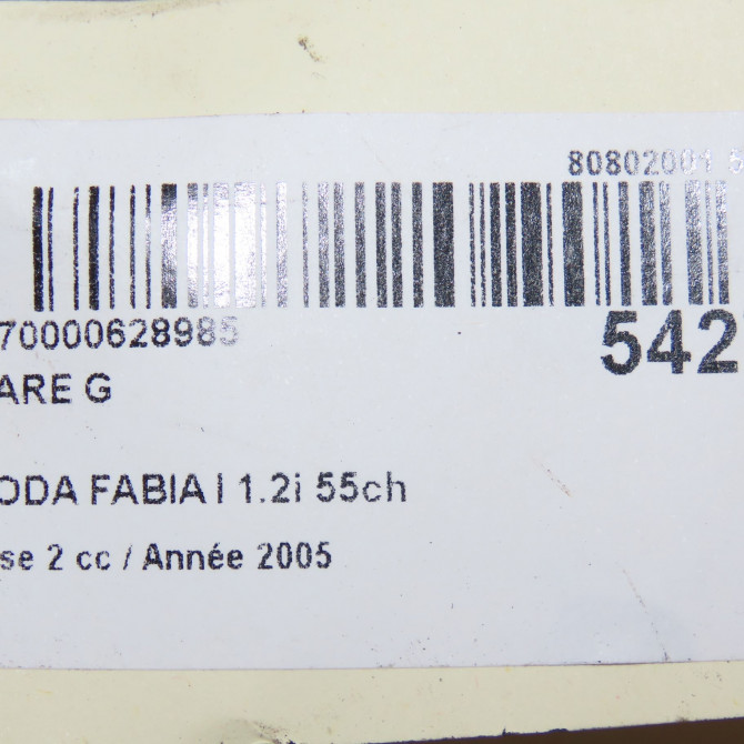 Phare gauche occasion SKODA FABIA I Phase 2 09-2004->05-2007 1.2i 55ch 6Y1941015P 5