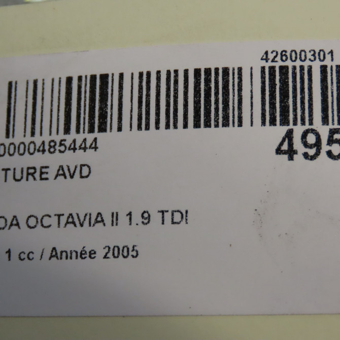 Ceinture avant droite occasion SKODA OCTAVIA II Phase 1 06-2004->10-2008 1.9 TDI 105ch 1Z0857702CHCP 8