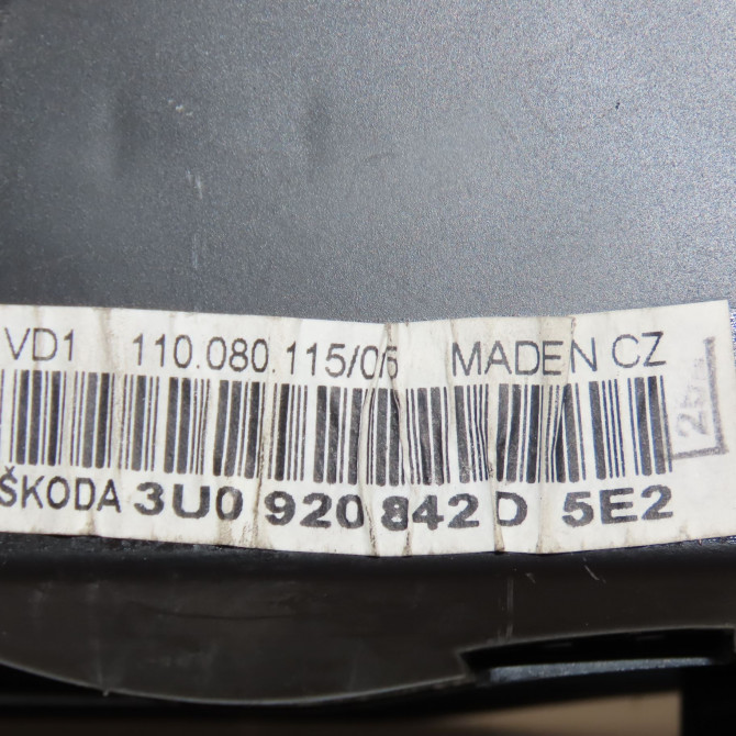 Compteur occasion SKODA SUPERB I Phase 1 06-2002->06-2008 1.9 TDI 130ch 3U0920842DKD0 5