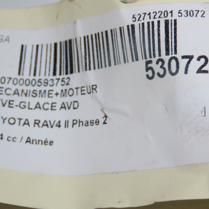 Mecanisme + moteur lève-glace avant droit occasion  6981042200 7
