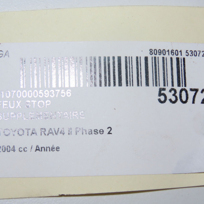 Feux stop supplementaire occasion  8157049015B0 5