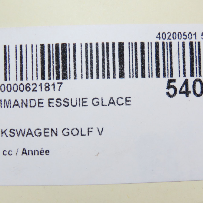 Commande essuie glace occasion VOLKSWAGEN GOLF V Phase 1 11-2003->10-2008 1.4i 75ch 1K0953519H9B9 6