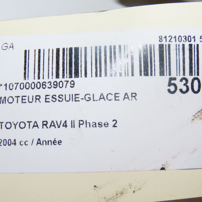 Moteur essuie-glace arrière occasion  8513042040 6