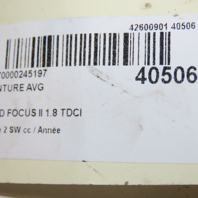 Ceinture avant gauche occasion FORD FOCUS II Phase 1 04-1995->04-1999 1.8 TDCI 115ch 1624218 5